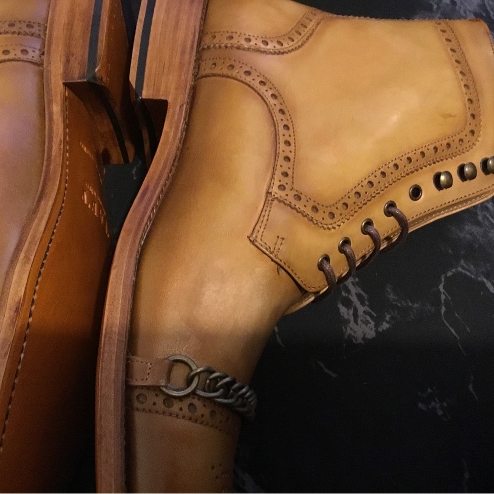 Taft Mens The Grail boot in Honey. - Picture 3 of 10